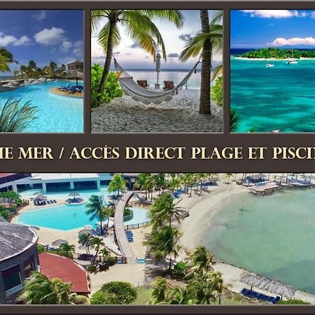 Tres Bel Appartement Avec Vue Mer, Acces Direct A La Plage Et Piscine Surveillee Сен Франсоа Екстериор снимка