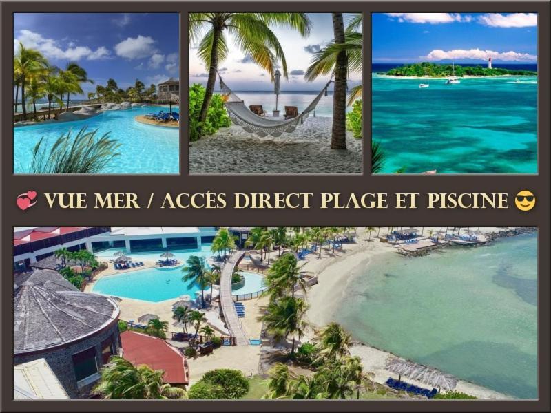 Tres Bel Appartement Avec Vue Mer, Acces Direct A La Plage Et Piscine Surveillee Сен Франсоа Екстериор снимка